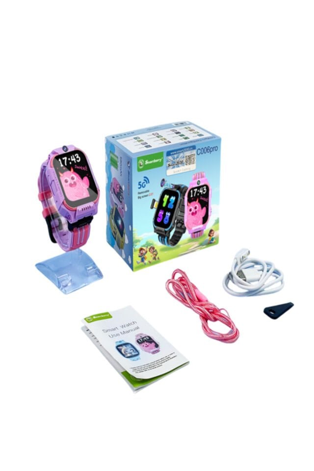 SMART BARRY SmartBarry C006pro Çocuk Akıllı Saat - GPS, Kamera, Video Arama, 2.01'' Dokunmatik Ekran