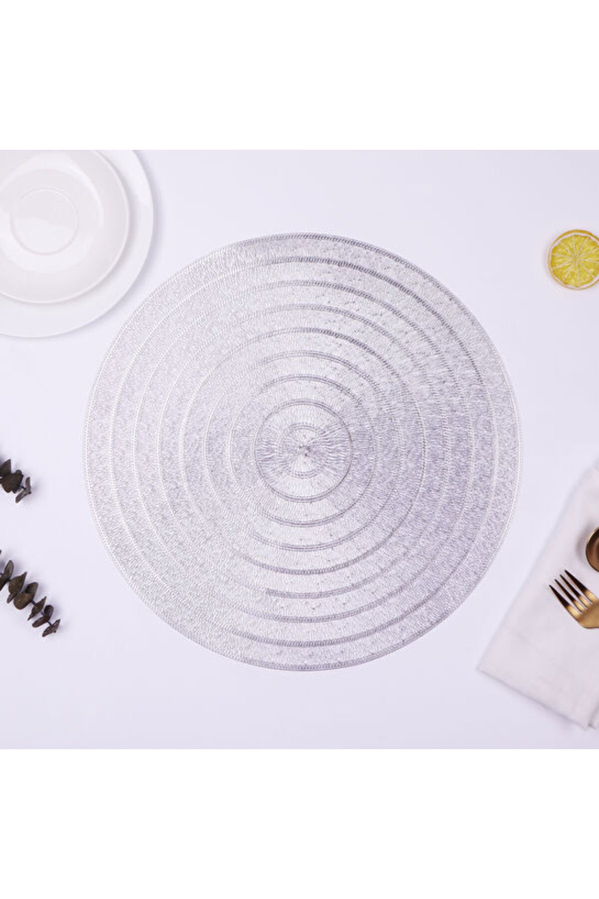 6’lı Amerikan Servisi Spiry Yuvarlak Gümüş (Silver)