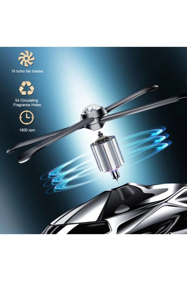 Araba Aksesuarı / Esansı - Helikopter - Jet (METAL KROM) Oto Parfüm Jet