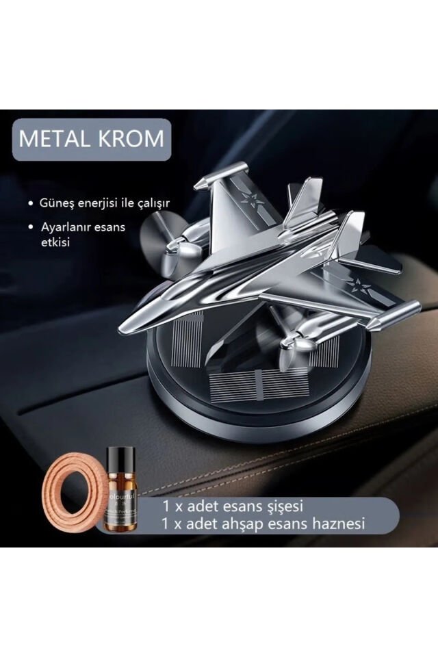 Araba Aksesuarı / Esansı - Helikopter - Jet (METAL KROM) Oto Parfüm Jet