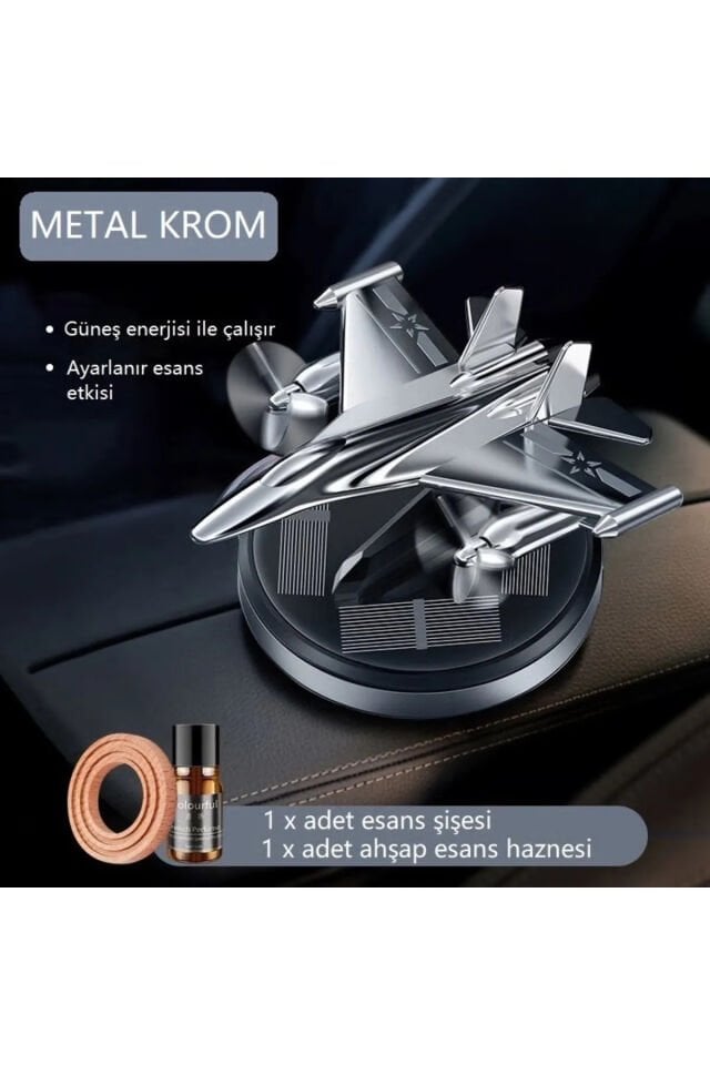 Araba Aksesuarı Metal Krom Jet Oto Parfüm - Şık ve Modern Tasarım