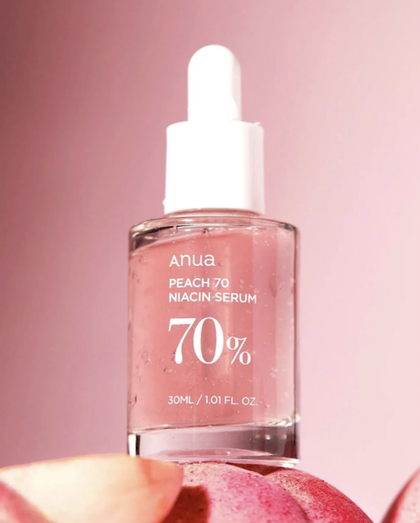 Anua - Peach 70% Niacinamide Serum (Leke ve Geniş Gözenek Karşıtı Parlatıcı Şeftali Özlü Serum) 30ml
