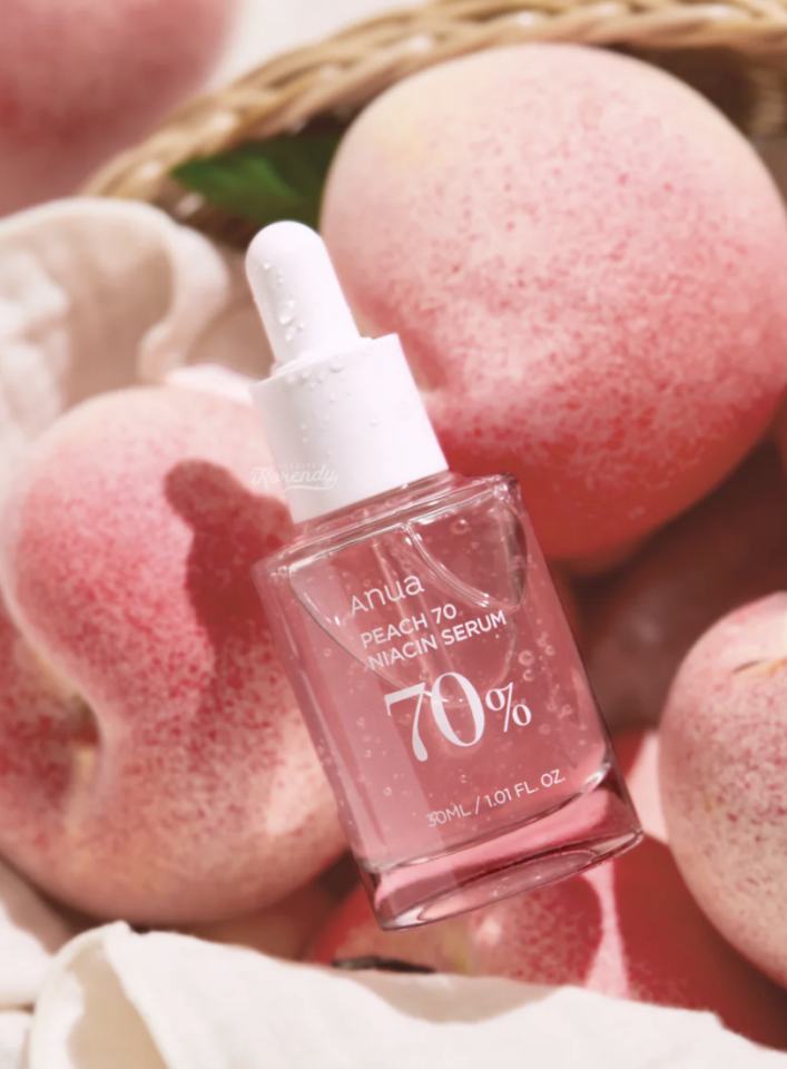 Anua - Peach 70% Niacinamide Serum (Leke ve Geniş Gözenek Karşıtı Parlatıcı Şeftali Özlü Serum) 30ml
